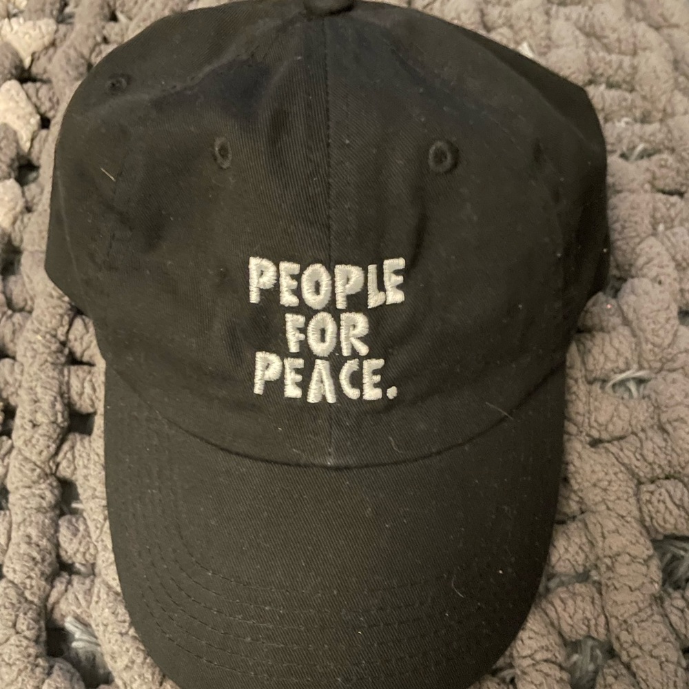 NWOT PEOPLE FOR PEACE black cap